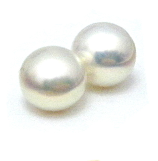 Natural White 6-6.5mm Pairs